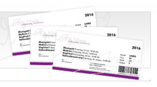 Tickets für die Bayreuther Festspiele.
