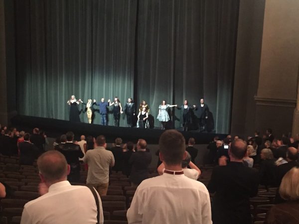 Applaus Götterdämmerung bei den Bayreuther Festspielen.