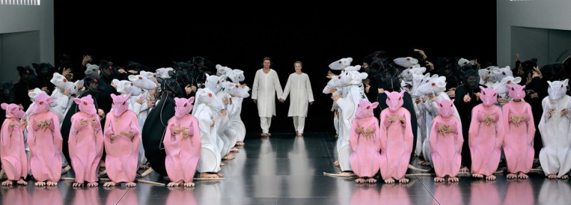 Traumpaar Lohengrin und Elsa: Klaus Florian Vogt und Edith Haller. (Foto: Enrico Nawrath, Bayreuther Festspiele)