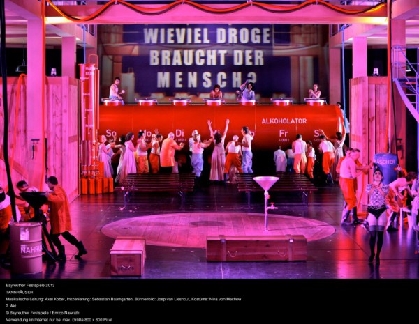 Szene aus Tannhäuser. Foto: Enrico Nawrath, Bayreuther Festspiele