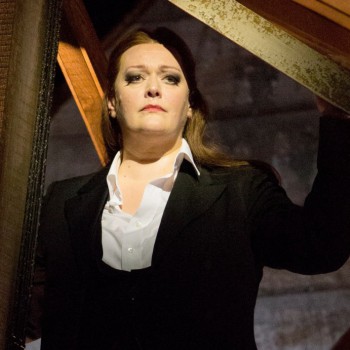 Starke Frau: Catherine Foster als Brünnhilde in "Walküre". Foto: Enrico Nawrath, Bayreuther Festspiele