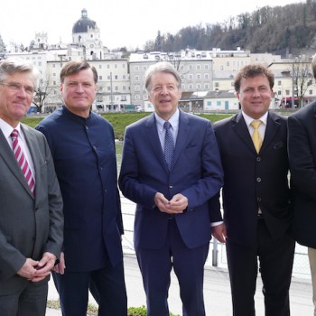 Hans Scharfetter, Bernd Gaubinger, Christian Thielemann, Peter Ruzicka, Jan Nast und Andreas Wylezol. (F: ek)