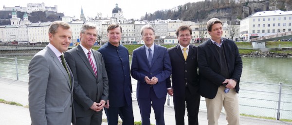 Hans Scharfetter, Bernd Gaubinger, Christian Thielemann, Peter Ruzicka, Jan Nast und Andreas Wylezol. (F: ek)