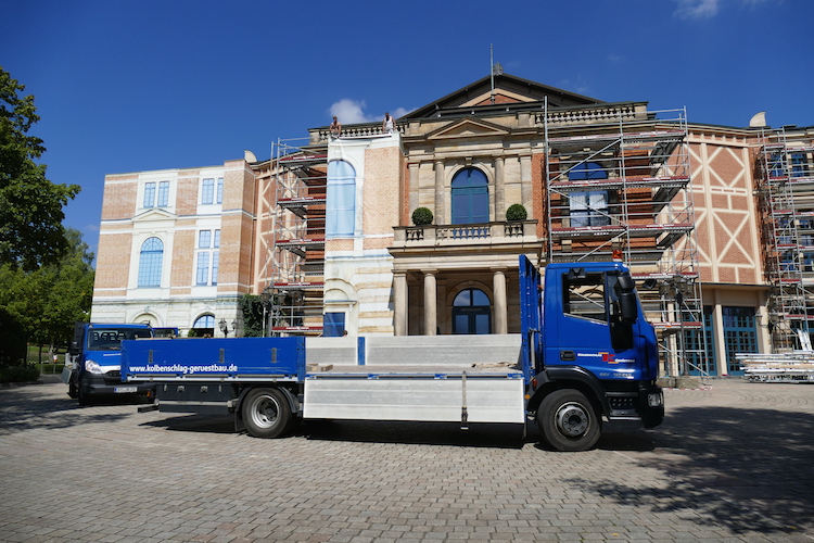 Beginn der Sanierung des Bayreuther Festspielhauses. © R. Ehm-Klier/festspieleblog.de