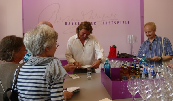 Klaus Florian Vogt beim TAFF-Künstlergespräch im Bayreuther Festspielhaus. © R. Ehm-Klier/festspieleblog.de