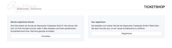 Vor dem Besuch im Online-Ticket-Shop über die Homepage der Festspiele registrieren. Man füllt ein Formblatt aus und bekommt eine Kundennummer. So sind beim Verkaufsstart gleich die Formalien erledigt.