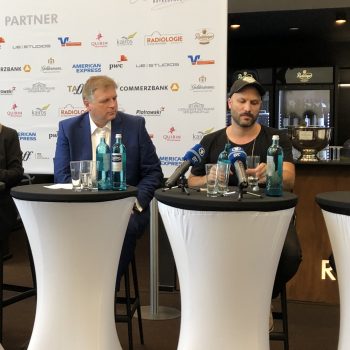 Bei der Pressekonferenz 2019 der Bayreuther Festspiele in der Ring-Lounge