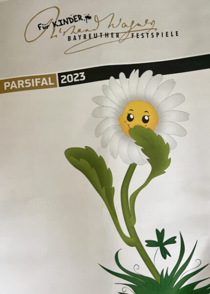 Das Titelbild des Programmhefts Wagner für Kinder 2023 bei den Bayreuther Festspielen.